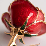 Open Bloom - Eternal 24K Gold-Plated Rose - Red Blush Ombre
