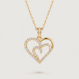 Amélie Intertwined Heart Necklace - Gold
